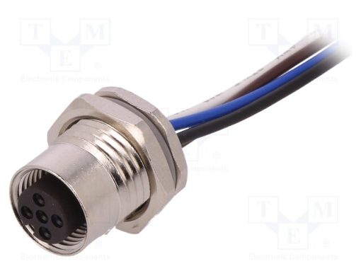 T4171110004-002_Πρίζα; M12; PIN: 4; θηλυκά; κωδικός Α-DeviceNet / CANopen; αγωγοί