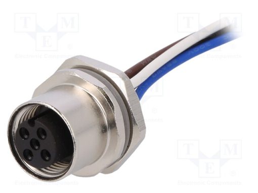 T4171310004-001_Πρίζα; M12; PIN: 4; θηλυκά; κωδικός Α-DeviceNet / CANopen; αγωγοί