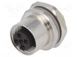 T4133012041-000_Πρίζα; M12; PIN: 4; θηλυκά; κωδικός Α-DeviceNet / CANopen; κόλληση