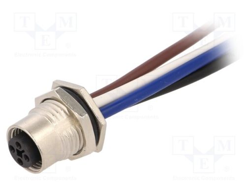 M12T-04PFFS-SF8B15_Πρίζα; M12; PIN: 4; θηλυκά; κωδικός Τ-Power; αγωγοί; IP67; 12A; 0