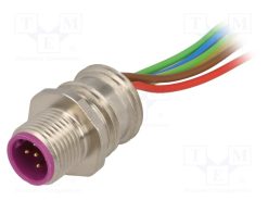 18315 0976 PMC 151_Πρίζα; M12; PIN: 5; αρσενικά; κωδικός B-Profibus; για πίνακα; 0