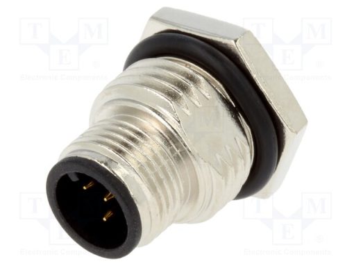 M12A-05PMMP-SF8002_Πρίζα; M12; PIN: 5; αρσενικά; κωδικός Α-DeviceNet / CANopen; THT