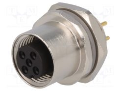 T4143012051-000_Πρίζα; M12; PIN: 5; θηλυκά; κωδικός Α-DeviceNet / CANopen; THT