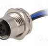 T4171110005-001_Πρίζα; M12; PIN: 5; θηλυκά; κωδικός Α-DeviceNet / CANopen; αγωγοί