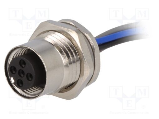 T4171110005-001_Πρίζα; M12; PIN: 5; θηλυκά; κωδικός Α-DeviceNet / CANopen; αγωγοί