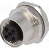 T4133012051-000_Πρίζα; M12; PIN: 5; θηλυκά; κωδικός Α-DeviceNet / CANopen; κόλληση