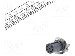 MSAS-08PFFT-EE0001_Πρίζα; M12; PIN: 8; θηλυκά; κωδικός Α-DeviceNet / CANopen; για PCB