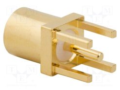 262104_Πρίζα; MMCX; θηλυκά; ευθύς; 50Ω; THT; για PCB; PTFE; Επίχρυση