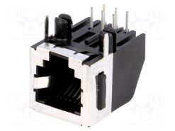 5555154-1_Πρίζα; RJ12; PIN: 6; Κατ: 3; θωρακισμένα; Διάγραμμα: 6p6c; για PCB