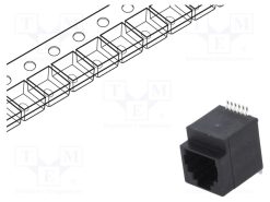 RJJU-66-141-E1V-083_Πρίζα; RJ12; PIN: 6; Κατ: 5; Διάγραμμα: 6p6c; SMT; κάθετη