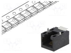 RJJU-66-141-E3H-004_Πρίζα; RJ12; PIN: 6; Κατ: 5; Διάγραμμα: 6p6c; SMT; οριζόντια