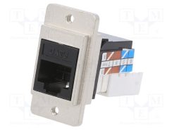 CP30727M3_Πρίζα; RJ45; DUALSLIM; Κατ: 6a; Διάγραμμα: 8p8c; IDC; 29mm