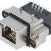 MRJR-5380-01_Πρίζα; RJ45; IP68; για πίνακα; THT; γωνιακός 90°; Ράστερ οπών: 24mm