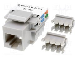 DS1135-03-S80AP_Πρίζα; RJ45; PIN: 8; Διάγραμμα: 8p8c; Keystone