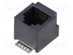 MTJ-88HX1_Πρίζα; RJ45; PIN: 8; Διάγραμμα: 8p8c; για PCB; THT; κάθετη