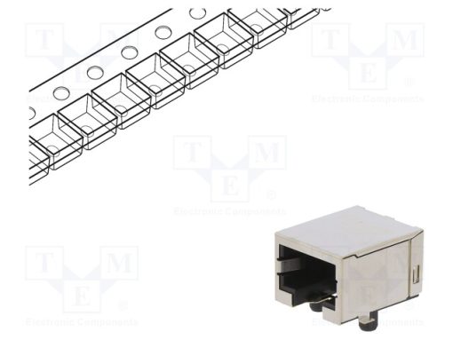 1149874_Πρίζα; RJ45; PIN: 8; Επίχρυση; Διάγραμμα: 8p8c; για PCB; SMT