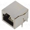 1091946_Πρίζα; RJ45; PIN: 8; Επίχρυση; Διάγραμμα: 8p8c; για PCB; THT