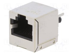 1149872_Πρίζα; RJ45; PIN: 8; Επίχρυση; Διάγραμμα: 8p8c; για PCB; THT