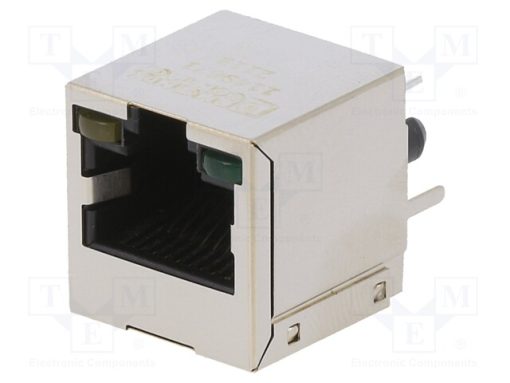 1149871_Πρίζα; RJ45; PIN: 8; Επίχρυση; Διάγραμμα: 8p8c; για PCB; THT