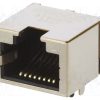 1149870_Πρίζα; RJ45; PIN: 8; Επίχρυση; Διάγραμμα: 8p8c; για PCB; THT