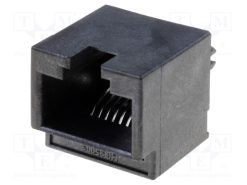 955032881_Πρίζα; RJ45; PIN: 8; Κατ: 3; Επίχρυση; Διάγραμμα: 8p8c; για PCB; THT