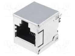 956232881_Πρίζα; RJ45; PIN: 8; Κατ: 3; πλήρως θωρακισμένα; Επίχρυση; για PCB