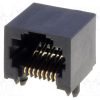 438600001_Πρίζα; RJ45; PIN: 8; Κατ: 3; χαμηλού προφίλ; Επίχρυση; THT