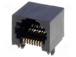 438600001_Πρίζα; RJ45; PIN: 8; Κατ: 3; χαμηλού προφίλ; Επίχρυση; THT