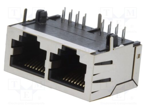 RJJU-88-242-E9H-002_Πρίζα; RJ45; PIN: 8; Κατ: 5; Διάγραμμα: 8p8c; THT; γωνιακοί