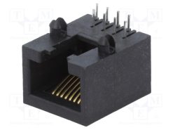 RJJU-88-142-E3H-033_Πρίζα; RJ45; PIN: 8; Κατ: 5; Διάγραμμα: 8p8c; THT; γωνιακοί