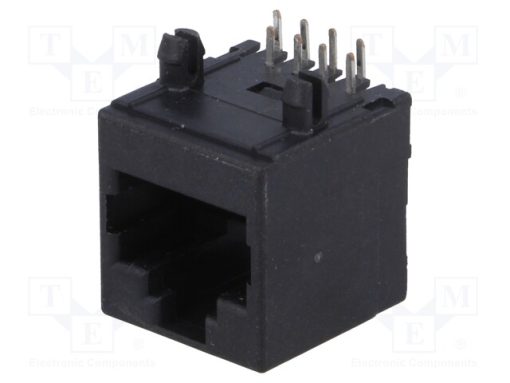 RJJU-88-142-E7H-021_Πρίζα; RJ45; PIN: 8; Κατ: 5; Διάγραμμα: 8p8c; THT; γωνιακοί