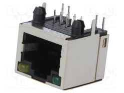 RJJS-88-1401-EJH-136_Πρίζα; RJ45; PIN: 8; Κατ: 5; θωρακισμένα; Διάγραμμα: 8p8c; THT