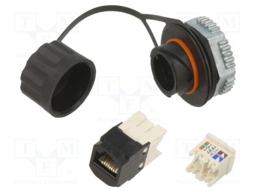 IAEBH6_Πρίζα; RJ45; PIN: 8; Κατ: 6; Διάγραμμα: 8p8c; ΄Εμπλοκή: βιδωτές; IP67