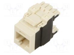 NK6X88MIW-Q_Πρίζα; RJ45; PIN: 8; Κατ: 6a; Διάγραμμα: 8p8c; 22AWG÷26AWG; λευκό