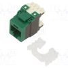 NK6X88MGR_Πρίζα; RJ45; PIN: 8; Κατ: 6a; Διάγραμμα: 8p8c; 22AWG÷26AWG; πράσινο