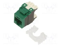 NK6X88MGR_Πρίζα; RJ45; PIN: 8; Κατ: 6a; Διάγραμμα: 8p8c; 22AWG÷26AWG; πράσινο