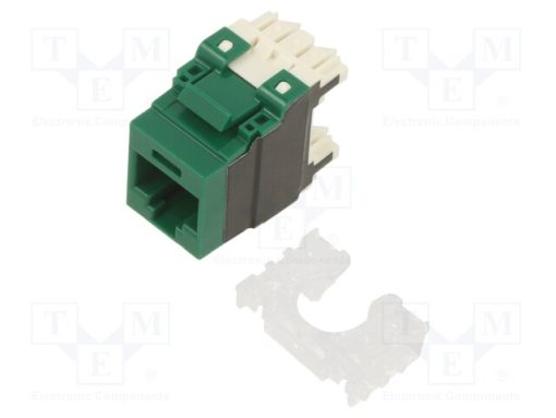 NK6X88MGR_Πρίζα; RJ45; PIN: 8; Κατ: 6a; Διάγραμμα: 8p8c; 22AWG÷26AWG; πράσινο