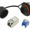 IAEBH6XS_Πρίζα; RJ45; PIN: 8; Κατ: 6a; θωρακισμένα; Διάγραμμα: 8p8c; IP67