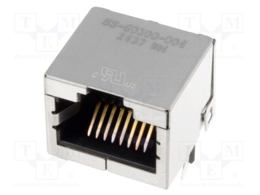 SS-60300-004_Πρίζα; RJ45; PIN: 8; Κατ: 6a; θωρακισμένα; Διάγραμμα: 8p8c; για PCB