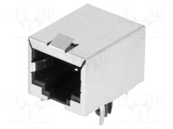 MHRJJ88NFRAS_Πρίζα; RJ45; PIN: 8; θωρακισμένα; Διάγραμμα: 8p8c; THT; γωνιακοί