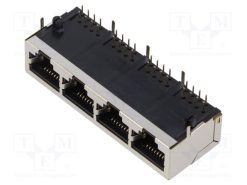 MTJG-4-88GX1-FSB_Πρίζα; RJ45; PIN: 8; θωρακισμένα; Διάγραμμα: 8p8c; THT; γωνιακός 90°