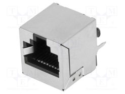 MHRJJ88NFVS_Πρίζα; RJ45; PIN: 8; θωρακισμένα; Διάγραμμα: 8p8c; THT; ευθύς