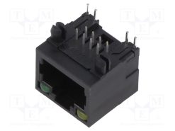 MTJ-88ARX1-LG_Πρίζα; RJ45; PIN: 8; με δίοδο LED; Διάγραμμα: 8p8c; THT