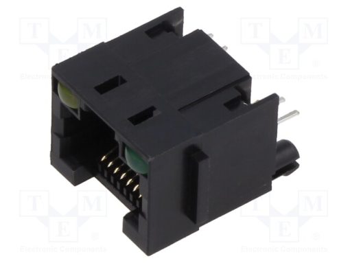 MTJ-88DX1-LG_Πρίζα; RJ45; PIN: 8; με δίοδο LED; Διάγραμμα: 8p8c; THT; ευθύς