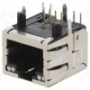 1099281_Πρίζα; RJ45; PIN: 8; με δίοδο LED; Επίχρυση; Διάγραμμα: 8p8c; THT