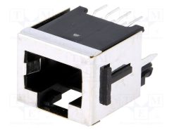 100616-1_Πρίζα; RJ45; PIN: 8; με εμπλοκή τερματικού πίνακα; Διάγραμμα: 8p8c