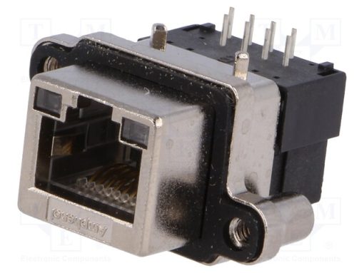 MRJ-5380-01_Πρίζα; RJ45; UL94V-0; IP67; για πίνακα; THT; γωνιακός 90°; UNC 4-40