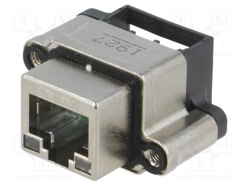 MRJR9381MC_Πρίζα; RJ45; με δίοδο LED; IP67; για πίνακα; THT; γωνιακός 90°