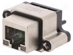 MRJR-9481-MC_Πρίζα; RJ45; με δίοδο LED; IP67; για πίνακα; THT; ευθύς