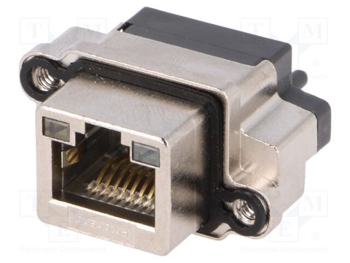 MRJR-5481-0F_Πρίζα; RJ45; με δίοδο LED; IP68; για πίνακα; THT; ευθύς